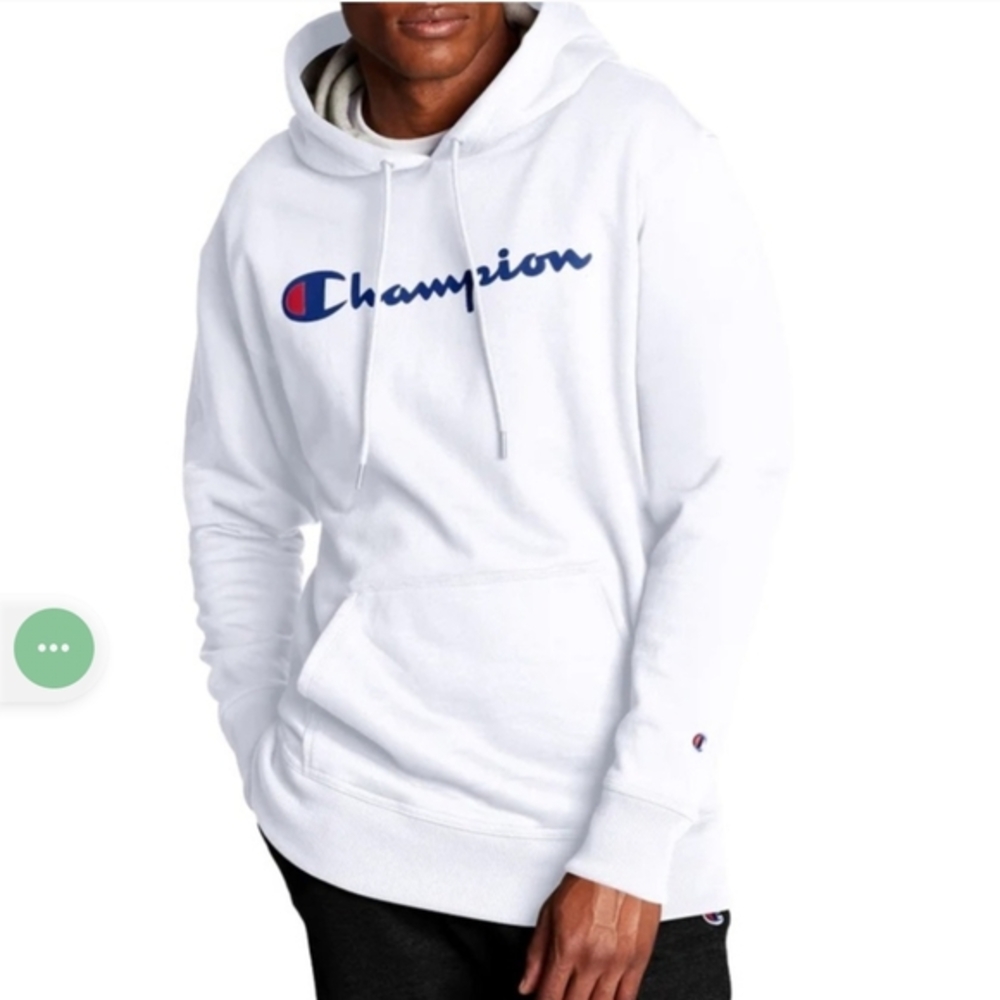 Champion PowerBlend White Hoodie  2XL. NWT